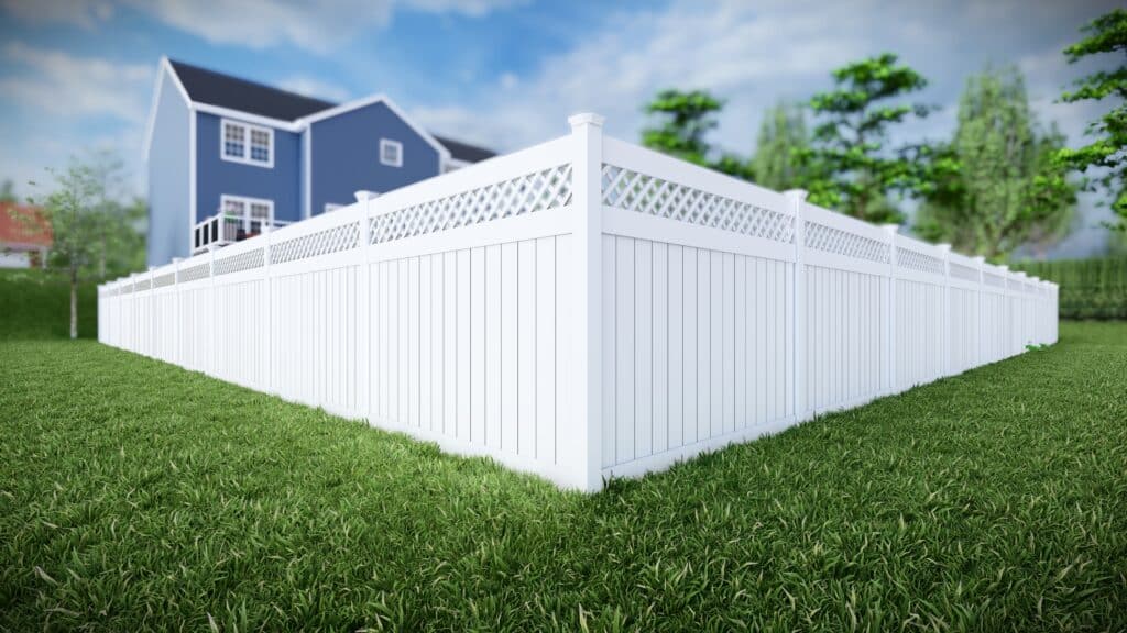 Vinyl Privacy Diamond Lattice Top
