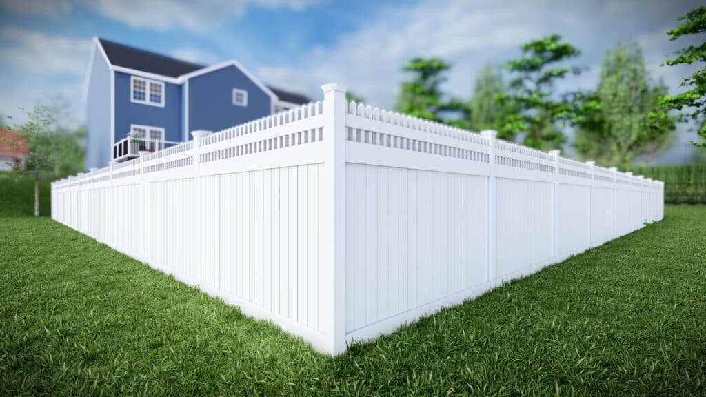 Vinyl Privacy Picket Top