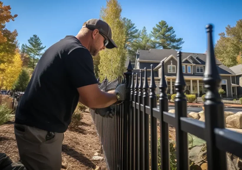 how to install ornamental fence
